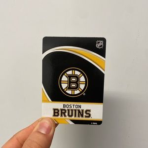 Boston Bruins logo playing cards